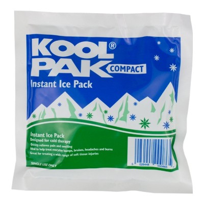 Koolpak Compact Instant Ice Pack - 13cm x 13cm - 120gm